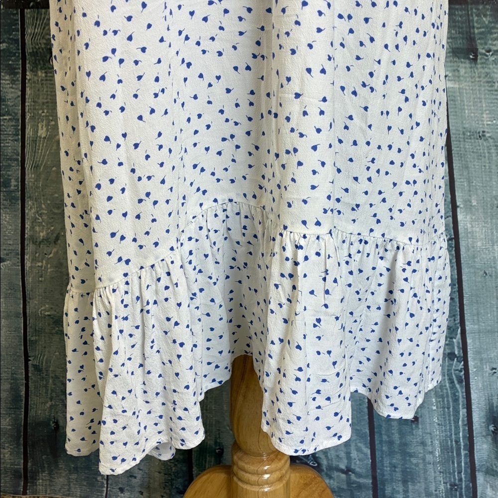 Rails 'Kiki' Dress in WHITE WISTERIA L Floral Feminine Delicate Vacation Coastal - Picture 9 of 16